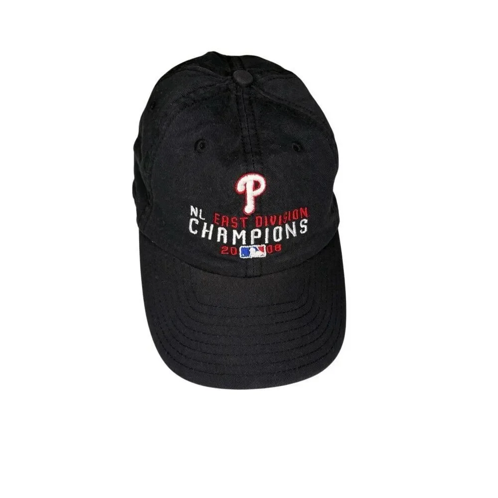 New Era Phillies 2008 National League Championship baseball hat - black OS